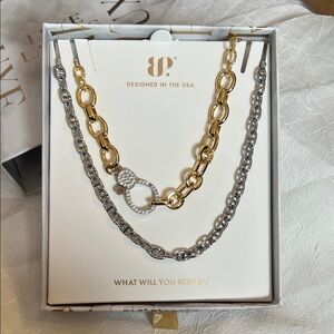 Bomb Party Luxe Layers Versatile Princess gold and silver necklaces